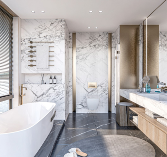 现代卫生间 卫浴用品 喷淋 花洒 台盆 马桶 洗手台 洗浴间 镜子